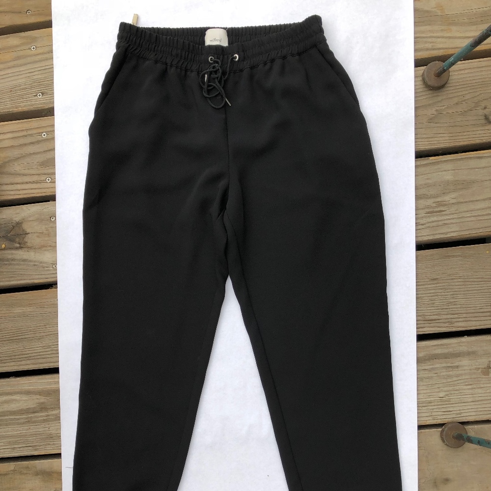 High Waisted Black Wilfred Pants